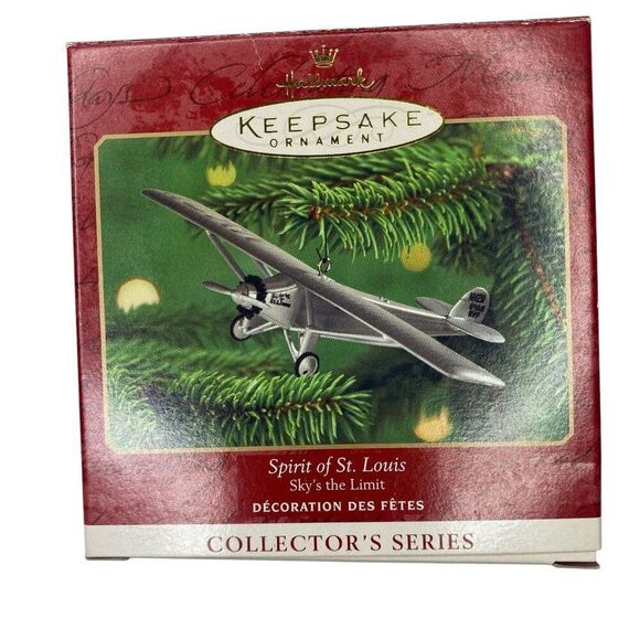 Spirit of St. Louis Airplane Sky's the Limit Hallmark Ornament - Picture 1 of 3